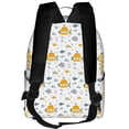 thumbnail image 3 of Lsque Submarine Ship Pattern Backpack – School Travel Canvas Daypack with Ergonomic Padded Straps, Multiple Compartments & Leather Handle, 3 of 5