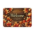 thumbnail image 1 of Fall Door Mat,Maple Leaf Entry Door Welcome Doormat, Pumpkin Design Thanksgiving Halloween Mat, 1 of 8