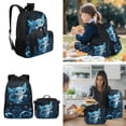 thumbnail image 2 of KUIFORTI Blue Axolotl School Bag with Lunch Bag, 4Pcs Kids Backpack Set for Teens Elementary Middle School, Fashion Boys Girls Bookbag with Pencil Bags Water Bottle Sleeve, 2 of 7