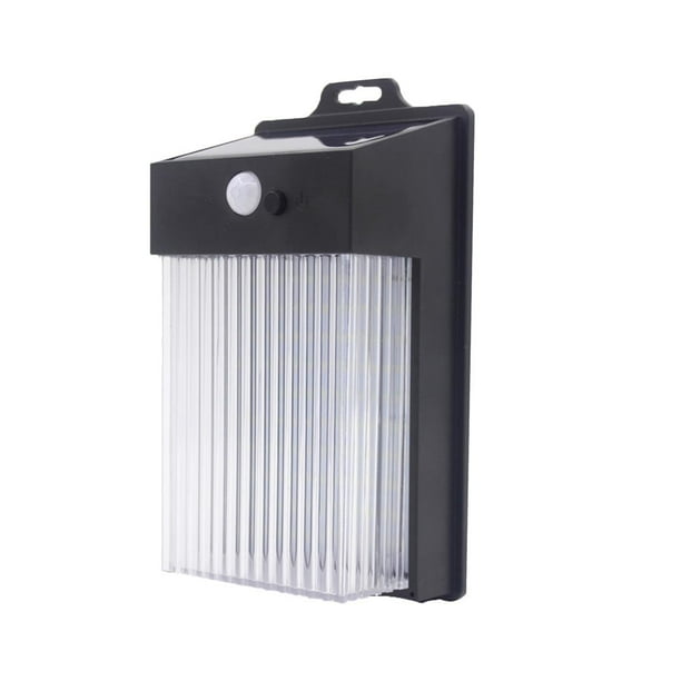 Luz De Pared Led Solar Lámpara De Pared Con Sensor De Luz Y Cuerpo Humano Inteligente Ip65 Aplique De Iluminación De Camino Al Aire Libre Impermeable Para Jardín Patio Valla Escaleras Luz Blanca Speravity HA015756-00