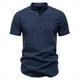 thumbnail image 2 of pstuiky camisetas de hombre, Suéter informal de manga corta con cuello alto y diseño liso cómodo para hombre ropa de hombre xl, 2 of 4