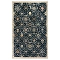 thumbnail image 5 of iOhouze Small Area Rug 2x3 Moroccan Entryway Rugs Vintage Indoor Floral Rug Washable Rugs Non-Slip Indoor Door Mat Low Pile Soft Print Throw Rug for Bedroom Entrance, Black, Navy Blue/Multi, 5 of 6
