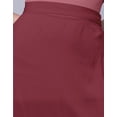 thumbnail image 4 of Moomaya Solid Side Slit Skirt For Women, Front Slit Ankle Length Asymmetrical Summer Skirt, 4 of 8