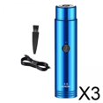thumbnail image 1 of Runquan 3xMini Rasoir Électrique Portable Étanche Facile à Nettoyer Charge USB Lavable Bleu, 1 of 8