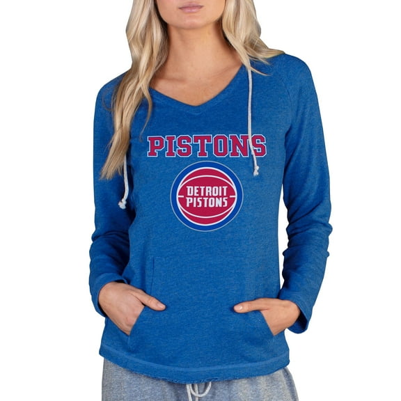 Women's Concepts Sport Royal Detroit Pistons Mainstream Terry Hooded Top
