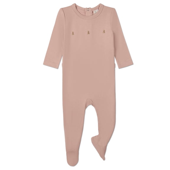 MiniMoi Baby and Toddler "Three Little Bears" Rayon from Bamboo Footie, 18 Months, Baby Blue