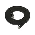thumbnail image 1 of Monoprice - Patch cable - RJ-45 (M) to RJ-45 (M) - 14 ft - UTP - CAT 5e - booted, snagless, stranded, flat - black, 1 of 2