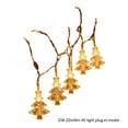 thumbnail image 3 of Warm White LED Christmas Tree String Lights - (236.22in/600cm 40LED) Plug-In Design for Indoor/Outdoor Festive Decor, Perfect for Christmas Parties, Trees, Windows, Durable Bulbs, Soft Glow, Yellow 1, 3 of 7