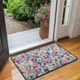thumbnail image 2 of Pioneer Flower Floral Print Pattern Door Rugs,Washable Non Slip Door Mats Indoor,Decorative Door Mats,Entry Mat Indoor for Entrance,Bedroom,Kitchen,Bathroom,30"x17", 2 of 6