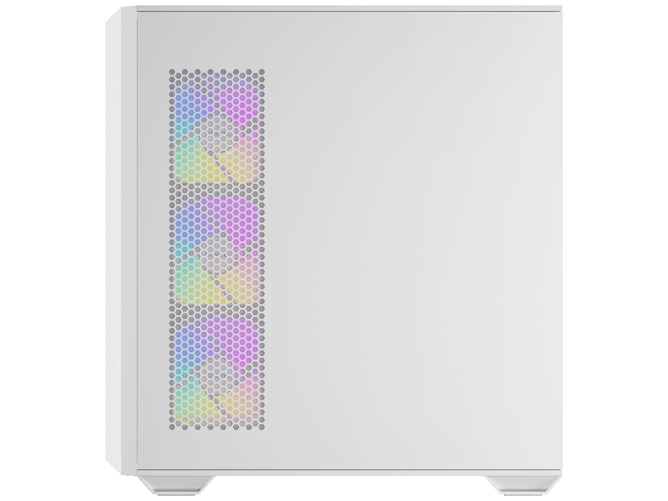 Antec C3 ARGB White, 3 x 120mm & 1 x 120mm ARGB PWM Fans Included, Up to 8 Fans Simultaneously, Type-C 3.2 Gen 2 port, Seamless Tempered Glass Front & Side Panels, 360mm Radiator Support, Mid-Tower AT