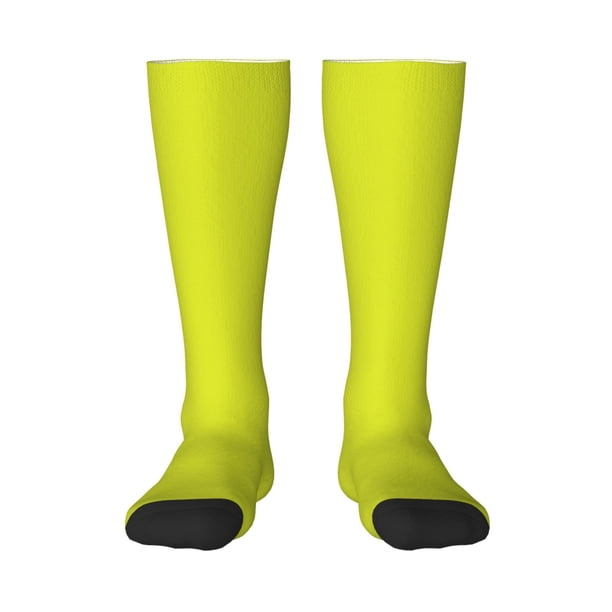 Balery Yellow Calcetines novedosos Calcetines deportivos Calcetines hasta la rodilla Calcetines de algodón Calcetines originales y geniales