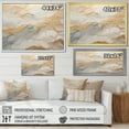 thumbnail image 4 of Designart "Artistic Beige And Gold Glacier Stone III" Abstract Shapes Wall Art Living Room, 4 of 7