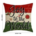 thumbnail image 3 of Zynviq Multicolor Decorative Pillow Covers 18x18inch Christmas Couch Pillow Covers Letters with Zipper Cloth Square, 3 of 7