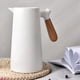 thumbnail image 4 of 2X Revestimiento de Vidrio de 1L, Frasco de Vacío, Jarra de Agua Caliente Aislada de Oficina Hogar, Olla de Agua Caliente Una Prueba de Fugas para Café, Té Térmico, Blanco, 4 of 5