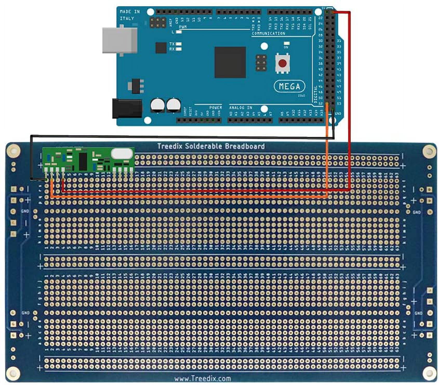 Treedix 2PCS Upgraded Universal Board Solderable BreadBoard PCB Prototype Shield Board Double Sided Tinned Gold Plated Holes