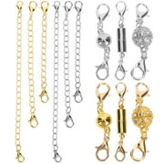 ONAPARTER Jewelry Magnetic Buckle Bracelets Gold Necklace Extenders for Women Lobster Clasp Chain Multiple Necklaces Women's