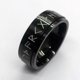 thumbnail image 1 of Anillo giratorio de acero inoxidable europeo y americano Anillo de moda de tótem simple personalizado de acero de titanio, 1 of 6