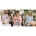 thumbnail image 6 of Cuteduck Women's Plus Size Bow Print Oversized Boyfriend Shirt Fall Spring Long Sleeve Turn-Down Collar Casual Button Down Blouse 1X-4X, 6 of 9