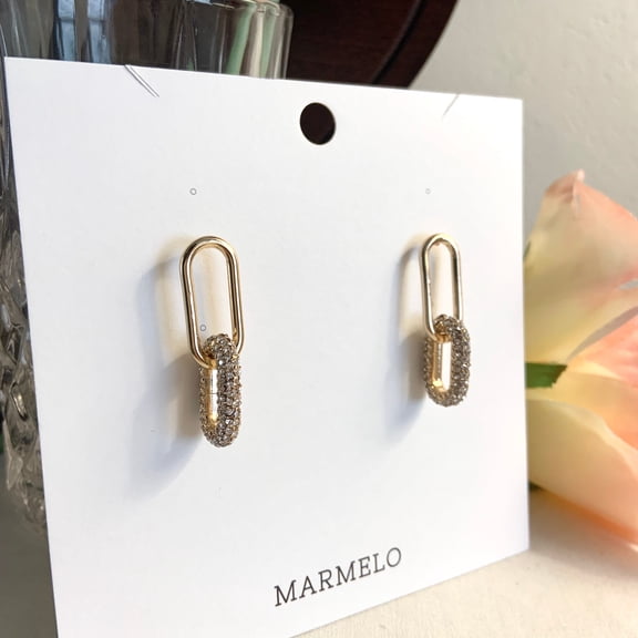 Stunning Cubic Hoops Dangle Earrings