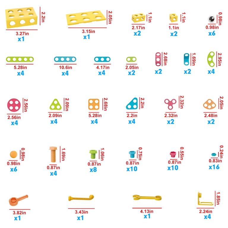 Engineering Construction Set With Tools 115-Piece photo 5