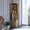 Dark Brown, variant on Double door dark brown bar cabinet upper shelf for home bar convenience
