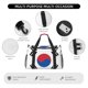 thumbnail image 4 of Fotbe Korea Bolsa de Viaje con Estampado, Bolsa de Fin de Semana para Mujer con Compartimento para Zapatos, Bolsa de Gimnasio con Bolsillo Húmedo, 4 of 7