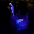 thumbnail image 4 of Swimline Giant Inflatable Transparent LED Light-Up Ride-On Swan Float | 90702, 4 of 6