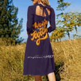 thumbnail image 4 of We Are All In This Together Sweetheart Knot Flared Dress Fashion Design Large Size Loose Dress We Together Motivational, 4 of 5