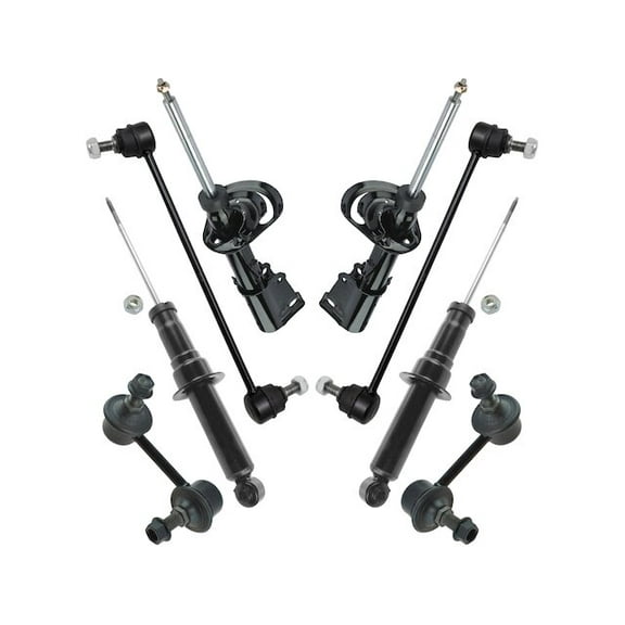 Front and Rear Shock Strut and Sway Bar Link Kit 8 Piece - Compatible with 2011 - 2014 Chrysler 200 Sedan 2012 2013