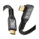 thumbnail image 1 of wonima11 USB C 3.2 Gen2x2 20Gbps Cable, 90Degree USB C 4K@60Hz UHD Video 5A/240W PD3.1 Fast Charge Cord with E-Marker Compatible with Thunderbolt 3/4, 1 of 1