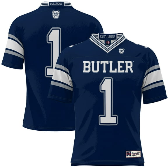 Men's GameDay Greats #1 Navy Butler Bulldogs Football Jersey