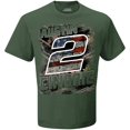 thumbnail image 2 of Men's Team Penske Olive Austin Cindric Camo Patriotic T-Shirt, 2 of 3