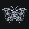 thumbnail image 2 of 1Sheet Glass Hotfix Rhinestone Iron on Appliques Costume Accessories for Clothes Bags Pants Butterfly 297x210mm, 2 of 7
