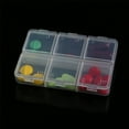 thumbnail image 4 of Flmtop 6 Cells Empty Pill Box Braille Weekly Pill Case for Travel, 4 of 7