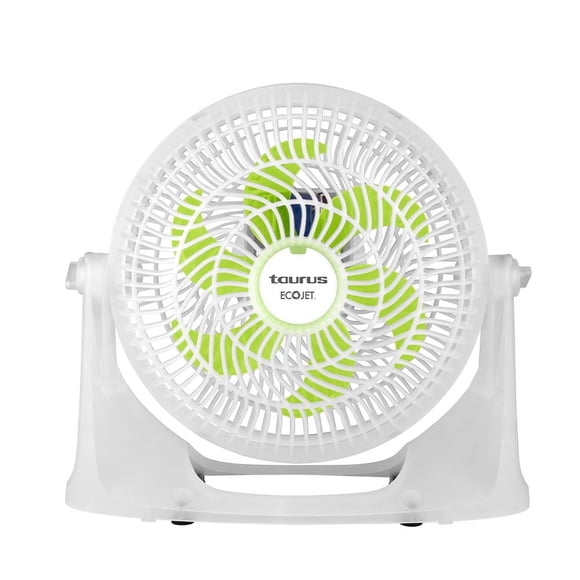 Ventilador de escritorio y pared Taurus de 10" con tecnología Ecojet verde neón Typhoon Neon