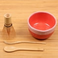 thumbnail image 4 of BambooMN Brand - Matcha Green Tea Whisk Set - Whisk + Scoop + Tea Spoon + Coral Bowl, 4 of 6