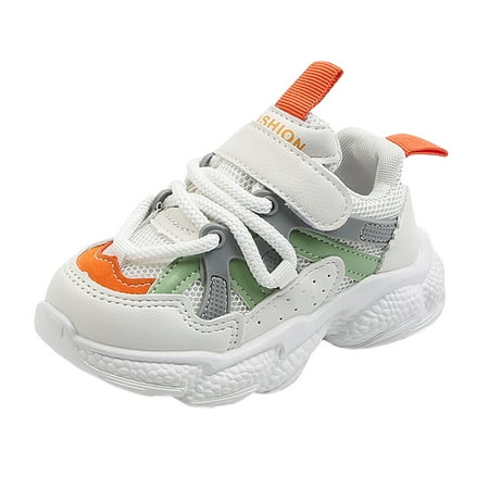 

Toddler Kids Boys and Girls Spring and Summer Sneakers Fashion Color Contrast Casual Shoes Children s Mesh Breathable Soft Soled Running Shoes
