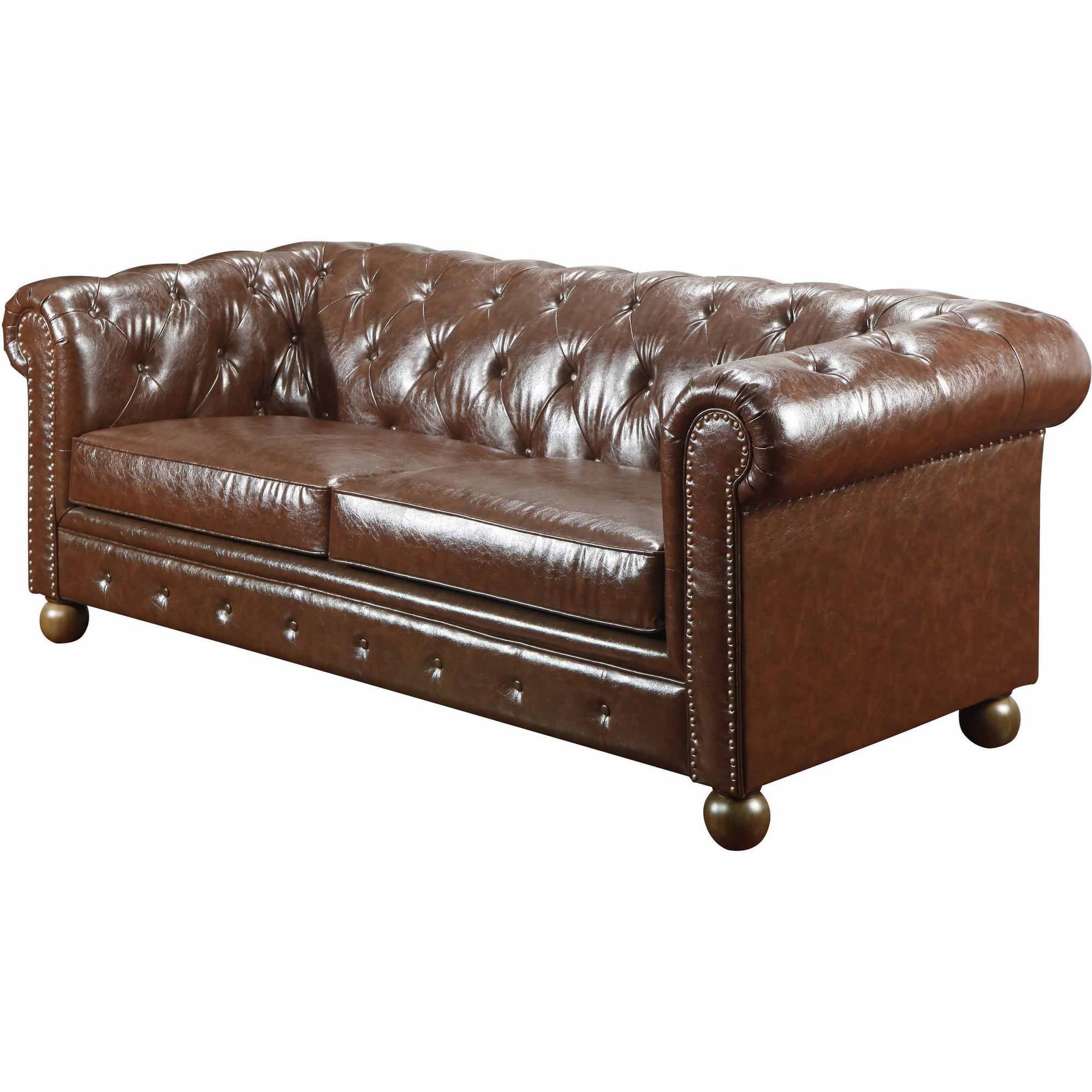 Ashley Vanceton Leather Sofa in Antique Walmart