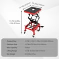 thumbnail image 5 of Hydraulic Motorcycle Lift Jack 350LBS, Foot Operated Scissor Lift Table for ATV Dirt Bike, Heavy-Duty Steel Stand with Safety Lock & Wheels, 13.78-34.25" Height Adjustable, Oil Drain Hole, 5 of 9