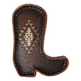 thumbnail image 4 of Southwest Rustic Aztec Navajo Diamond Pattern Cowboy Boot Jewelry Coin Dish Tray, 4 of 9