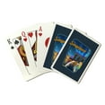 thumbnail image 1 of Singapore, Retro Skyline, Contour, Lantern Press, Premium Playing Cards, 52 Card Deck with Jokers, USA Made, 1 of 5