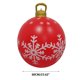 thumbnail image 3 of Adornos navideños inflables gigantes Lksixu, decoraciones navideñas para exteriores, bolas colgantes grandes de PVC de 24 pulgadas con patrón de copo de nieve, bolas inflables reutilizables para, 3 of 7