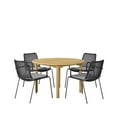 thumbnail image 3 of Mena 5 Piece |100% FSC Teak Wood| Round Patio Dining Set, 3 of 6