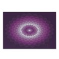 thumbnail image 1 of Purple Cutting Board, Graphic Carnation Flower Optical Illusion Symmetric Vibrant Display, Decorative Tempered Glass Cutting and Serving Board, Small Size, Purple Magenta White, by Ambesonne, 1 of 1