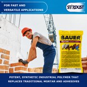 Bauer Instant Polymer Cement for Concrete, Stone, Tile & Brick, White