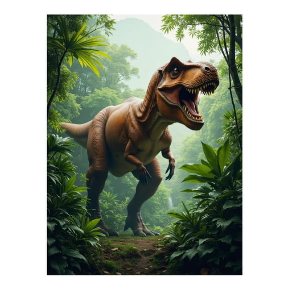 Diamond Art Kits for Adults - 5d Dinosaur Jungle Adventure Scene Diamond Painting for Adults, Diamond Art for Adults Beginners, Diamond Painting Kits for Adults for Home Wall Decor
