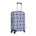 thumbnail image 3 of Balery Blue And White Porcelain Chinaware Luggage Cover Protector, Scratch And Dirt Resistant, Fits 18-32 Inch Luggage(excluding luggage) - Medium, 3 of 9