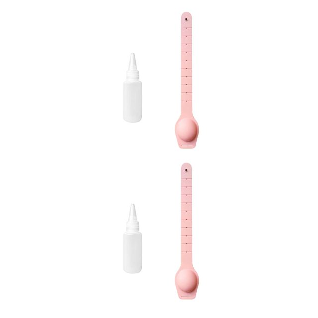 ZheElen Reusable Wristbands Dispensing Portable Bracelet Wristband Hand Dispenser 10ML Wrist Support pink 2Set
