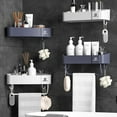 Stylish Corner Bathroom Counter Organizer Practical Bathroom Organizer Versatile Bathroom
