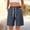 Gray, variant on Women's Bermuda Shorts Knee Length with Pockets Casual Elastic Drawstring Waist Comfy Casual Bermuda Shorts, Sky Blue